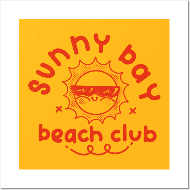 Sunny Bay Beach Club Wall Art by Fluffymafi